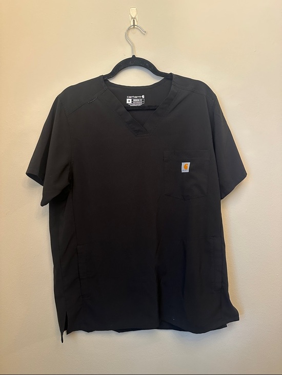 Carhartt Other - Carhartt Men’s Black V-Neck Short Sleeve Force Scrub Top‎ Sz M Modern Fit